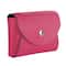 JAM Paper Italian Leather Business Card Holder Case with Round Flap